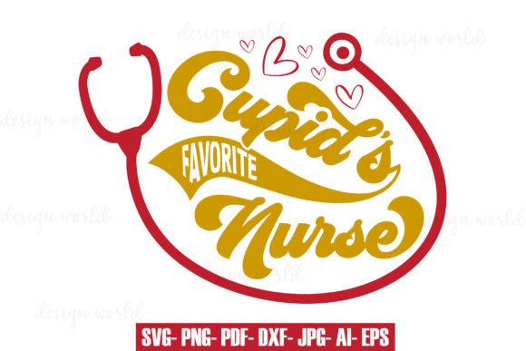 Cupid’s Favorite Nurse: Valentine Graphics & Print Templates