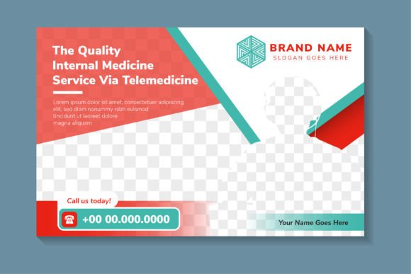 Internal Medicine Horizontal Flyer: Graphics & Print Templates