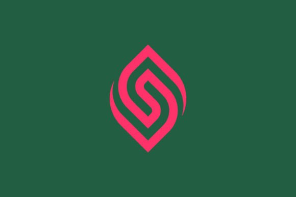 Letter S Organic Leaf Logo Graphics for Logos