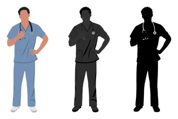 Male Surgeon Doctor Illustration: Graphics & Illustrations