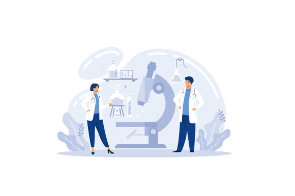 Medical Tests Template: Chemical Graphics & Illustrations