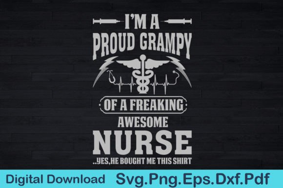 Nurse Grampy Graphics for T-Shirt Designs