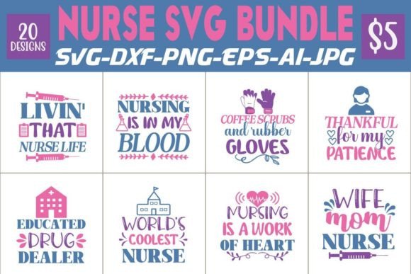 Nurse SVG Bundle Vol.12: Branding Review
