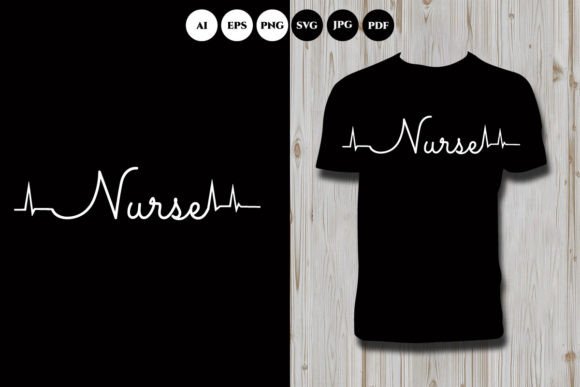 Nursing Vector T Shirt Graphics for Designers