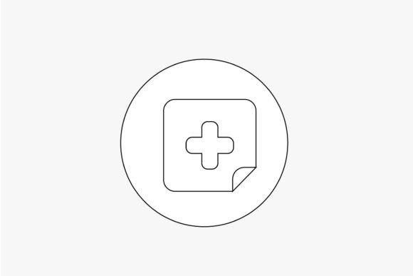 Outline Nurse Medical Simple 6: Graphics & Icons