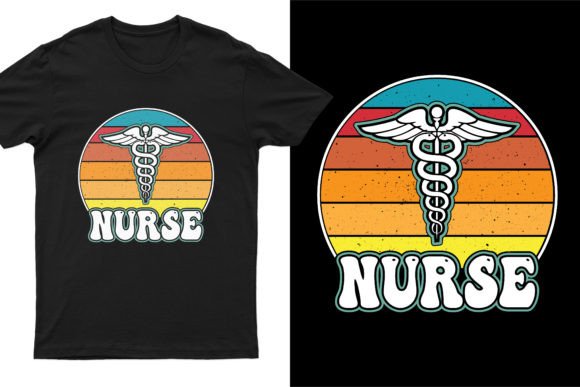 Retro Vintage Nurse Graphics for T-Shirt Designs